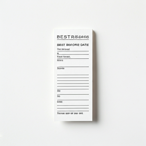 Best Before date label